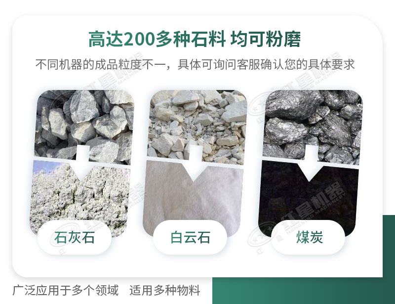 開(kāi)廠如何選擇磨粉機(jī)型號(hào)？磨粉碎機(jī)有哪些型號(hào)？