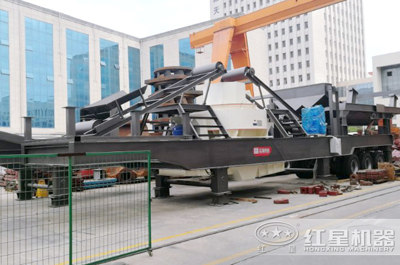 移動式制砂機，轉場方便的河石制砂機
